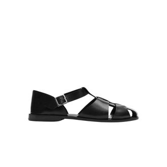 Scarosso Schoenen, Heren, Zwart, 47 EU, Leer, Apollo Sandalen