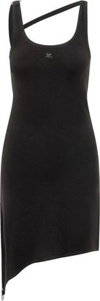 Courrèges Abito corto asimmetrico - Nero