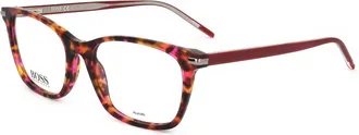 HUGO BOSS Womens 53mm Red Havana Eyeglasses BOSS1269-0UC-53