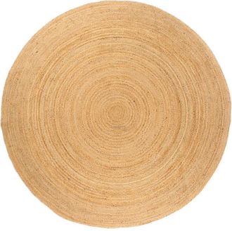 vidaXL Area Rug Braided Jute 240 cm Round Vidaxl