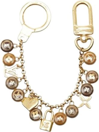 Louis Vuitton Pre-owned Accessories, female, Brown, Size: ONE SIZE Pre-owned Vintage Canvas Keyring