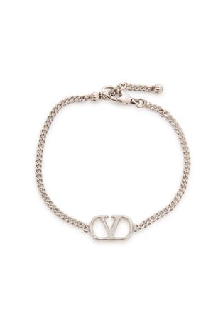 Valentino Garavani Vlogo Pendant Bracelet - Silver - One Size