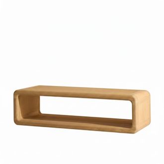 Wabi Home Mesa de centro de madera maciza 110x45cm