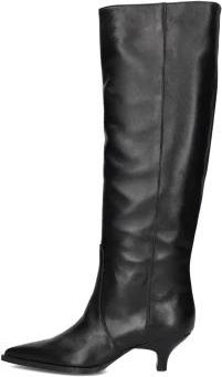 Lina Locchi Elegante Hoge Laarzen AV 256 - Dames - Laarzen met Hak - Zwart - 40 EU - Wol - Schoenen