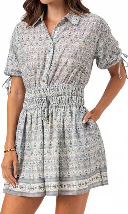 Sundays Isana Dress In Damas Skywash