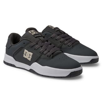 DC Sneaker DC SHOES Central, Herren, Gr. 6,5(38,5), weiss (grau, wei&szlig;, grau), Obermaterial:Obermaterial: Leder / Futter: Textil / Aussensohle: Gummi;, Sc