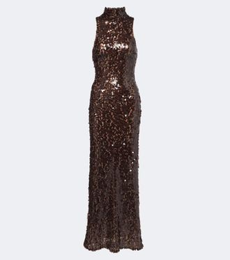 CHRISTOPHER ESBER Opaline sequined gown
