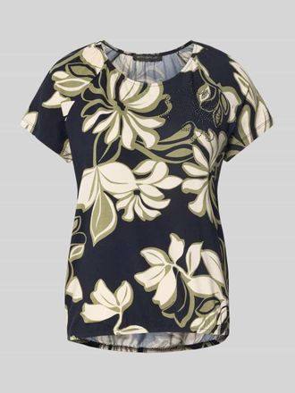 Betty Barclay T-Shirt mit Rundhalsausschnitt und Ziersteinbesatz in Marine, Gr&ouml;&szlig;e 42