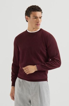Brunello Cucinelli Cashmere sweater in Burgundy at Nordstrom, Size 48