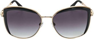 Bulgari Ladies Rose Gold Tone Geometric Sunglasses 0BV6128B-20148G-2