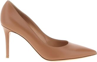 Gianvito Rossi Beige Pointed Toe Pumps