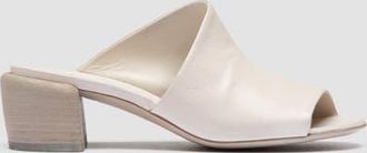 Officine Creative Hadry 008 Leather Heeled Sandals in White at Nordstrom, Size 37