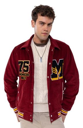 Members Only Corduroy Varsity Jacket in Red at Nordstrom, Size Xx-Large