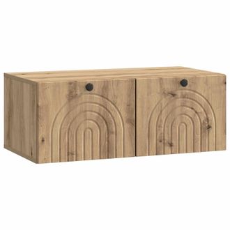 vidaXL Mueble Para Tv De Pared Roble Artesanal 78,5 X 41 X 30 Cm Vidaxl