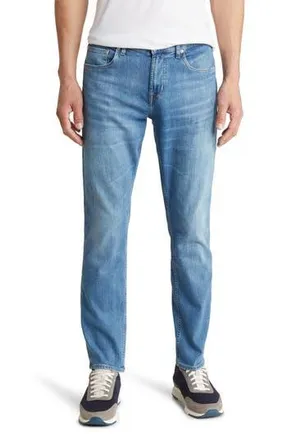 7 For All Mankind Adrien Stretch Tek Slim Jeans in Stretch Tek Nom at Nordstrom Rack, Size 40