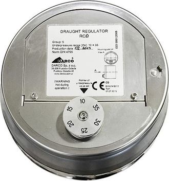 MBM V&aacute;lvula Reguladora Regulador De Tiro Ce Dn 200/250 Doble Pared Mbm Conducto De Humos