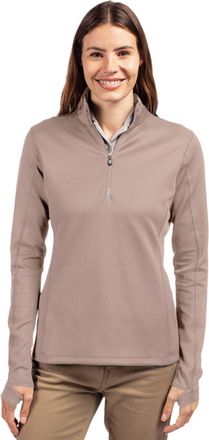 Cutter & Buck Traverse Stretch Eco Quarter Zip Womens Pullover