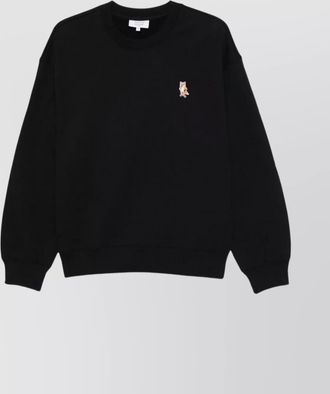 Maison Kitsun&eacute; cotton crew neck sweatshirt