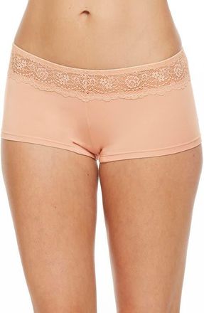 Montelle Intimates Micro Air Boyshorts in Seashell at Nordstrom, Size X-Large