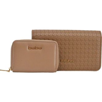 Bebe Otto Crossbody Bag with Matching Wallet in Taupe at Nordstrom Rack