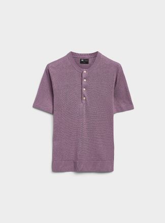Le 31 Mens Pure linen knit Henley Shirt sweater