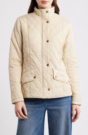 Barbour Flyweight Quilted Jacket in Pearl/Stone at Nordstrom, Size 12 Us