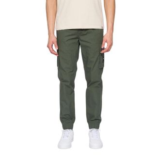 Duck and Cover Mens Chesser Jogging Bottoms (Green) Cotton - Size X-Large