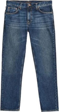 Nudie Jeans Klassieke Regular Fit Donkerblauwe Jeans - Heren - Slim Fit Jeans - Blauw - W36 L32 - Katoen - Jeans