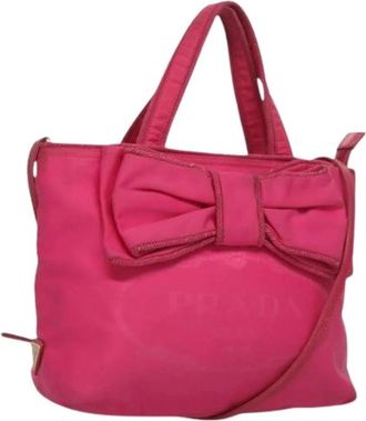 Prada Pre-owned Nylon handbags - Dames - Vintage Handtas - Roze - ONE Size - Nylon - Vintage