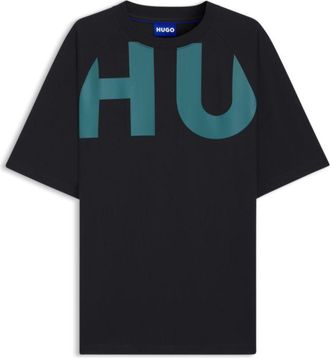HUGO BOSS Large-logo T-shirt in cotton jersey