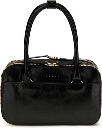 Marni Black Boxyne Small Shoulder Bag