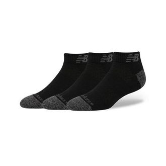New Balance Unisexo Active Low Cut Sock 3 Pack en Negro, Poli&eacute;ster, Talla XL