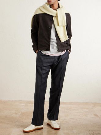 Officine G&eacute;n&eacute;rale Boris Lyocell and Wool-Blend T-Shirt