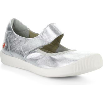 Softinos Igla Mary Jane Sneaker in Silver at Nordstrom, Size 10-10.5Us
