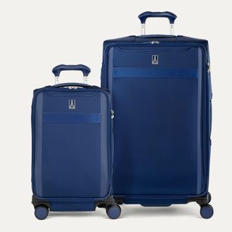 Travelpro Versapack + Softside Carry On & Large Spinner Luggage Set in Estate Blue at Nordstrom