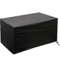 OEM Funda Para Muebles De Jard&iacute;n - 160 X 160 X 80 Cm - Tejido Oxford 420d - Funda Para Mesa De Jard&iacute;n - Transpirable - Impermeable - Negra - Rectangular -