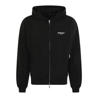 Represent Club Zip Hoodie in Zwart - Heren - Vesten met rits - Zwart - S - Hoodies & sweatvesten