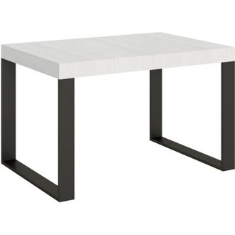 Itamoby Tavolo da pranzo Allungabile - tecno premium - Colore: Bianco Frassino - Dimensioni: 90x140/244