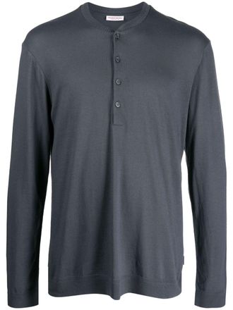 Orlebar Brown plain short-button jersey - Grey
