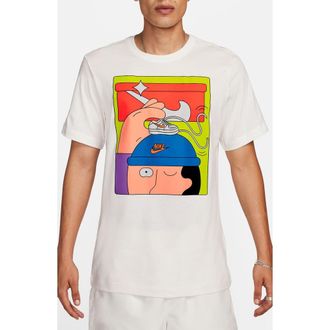 Nike Pack 4 Cotton Graphic T-Shirt in Sail at Nordstrom Rack, Size Medium