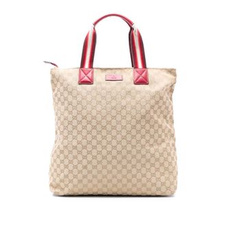 Gucci Pre-owned Gucci GG Canvas Web Vertical Tote Unisex 131233 002404