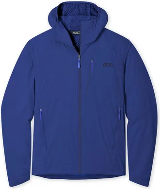 Stio | Mens Dawner Hooded Jacket, Size Medium in Cobalt Night