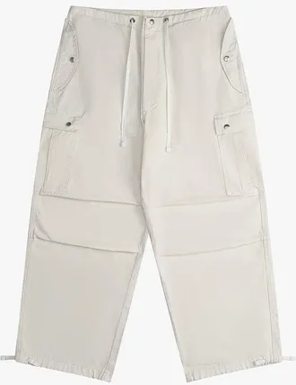 Rhude Womens Off-White Parachute Trousers, Size L