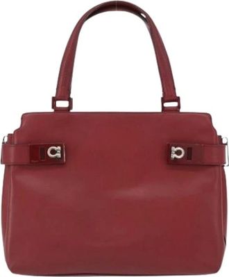 Ferragamo Pre-owned Handbags, female, Red, Size: ONE SIZE Pre-owned Handbag