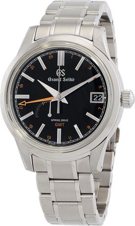 Grand Seiko Pre-owned Grand Seiko Elegance GMT Black Dial Mens Watch SBGE271G
