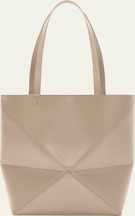 Loewe Puzzle Fold Medium Tote Bag in Shiny Leather