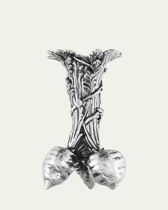 Christofle Les Collections Historiques Silver-Plate Carrot Bunch Vase