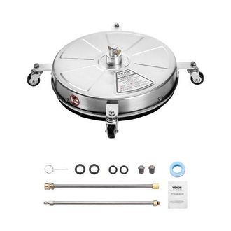 OEM Limpiador De Superficies Con Hidrolavadora, Acero Inoxidable Con 4 Ruedas, 27,58 Mpa M&aacute;x., 2 Boquillas Rociadoras, 2 Varillas Extendidas Para Concreto