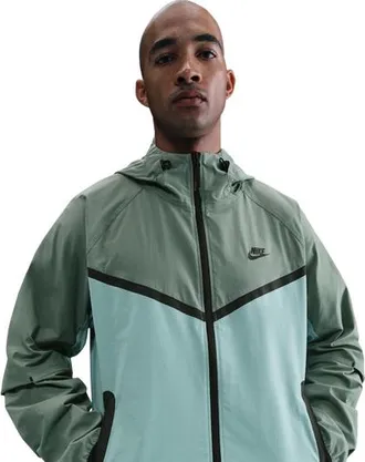 Nike Mens Tech Woven WR Full-Zip Jacket - Black/Clay Green/Cannon Size 3XL