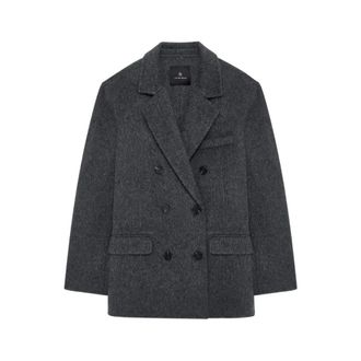 Anine Bing Dames, Jassen, Grijs, Maat: 2XS Wol